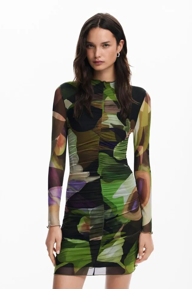 Women Dresses And Jumpsuits Desigual Printed Mini Dress M Christian Lacroix