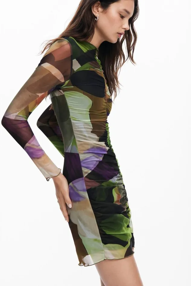 Women Dresses And Jumpsuits Desigual Printed Mini Dress M Christian Lacroix