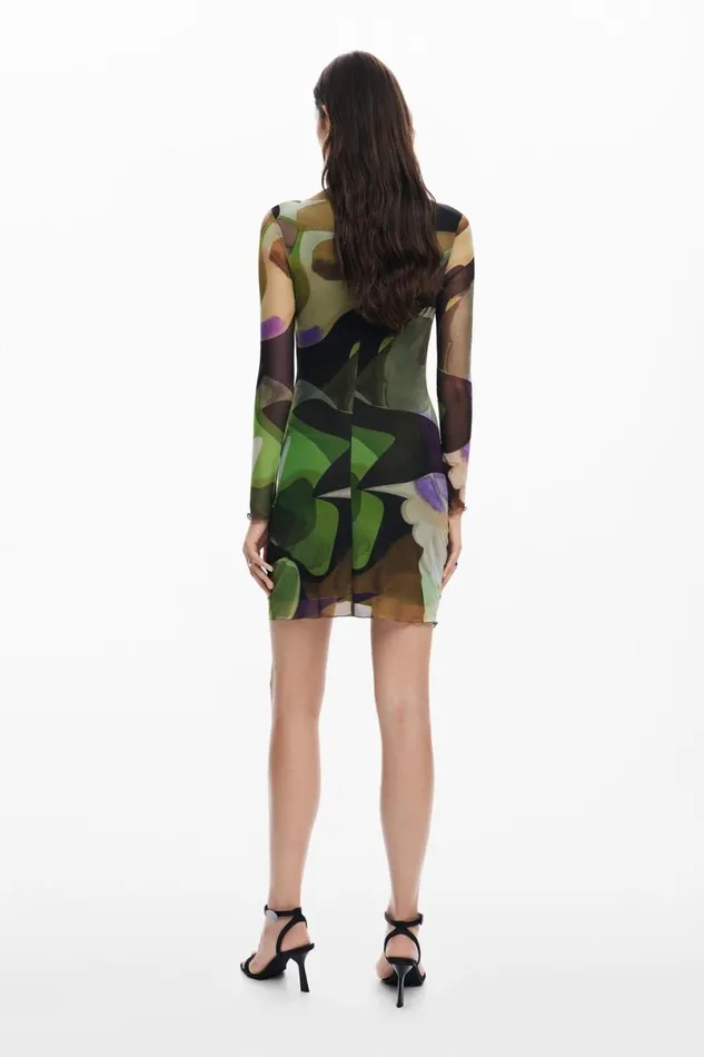 Women Dresses And Jumpsuits Desigual Printed Mini Dress M Christian Lacroix