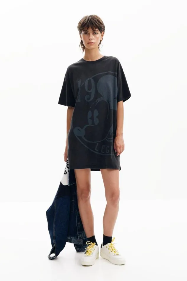 Women Dresses And Jumpsuits Desigual Short Dress With Short Sleeves Mickey