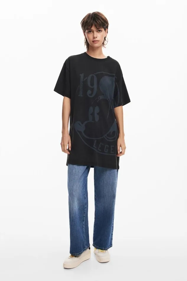 Women Dresses And Jumpsuits Desigual Short Dress With Short Sleeves Mickey