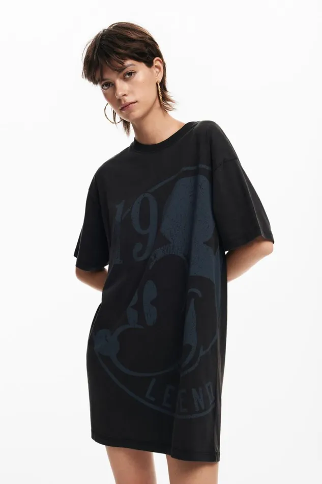 Women Dresses And Jumpsuits Desigual Short Dress With Short Sleeves Mickey