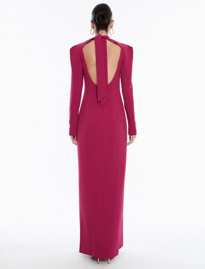 Women Dresses BCBG Pink Beatrix Gown Granite