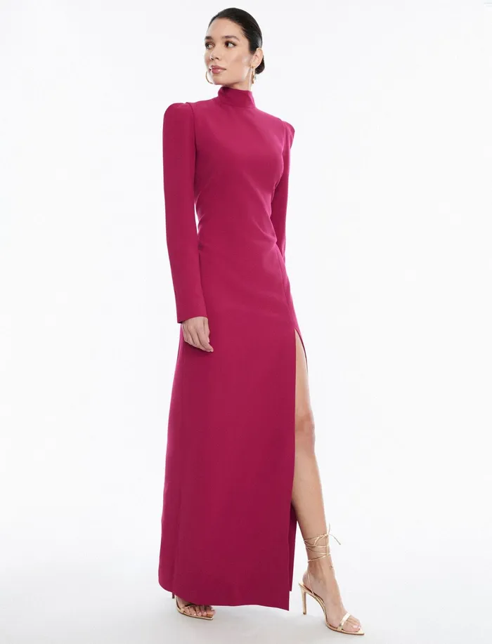 Women Dresses BCBG Pink Beatrix Gown Granite