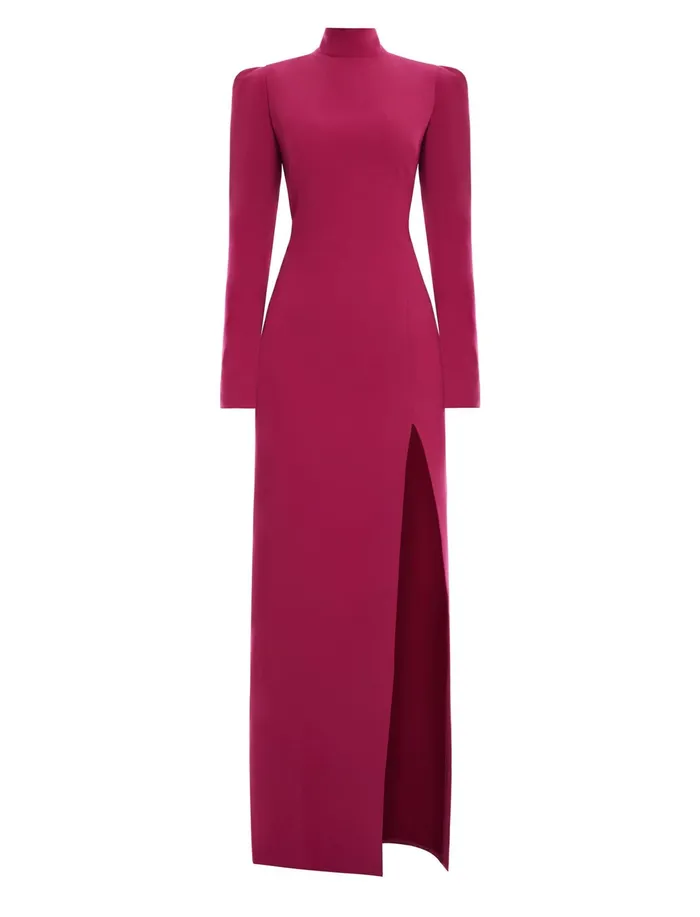 Women Dresses BCBG Pink Beatrix Gown Granite