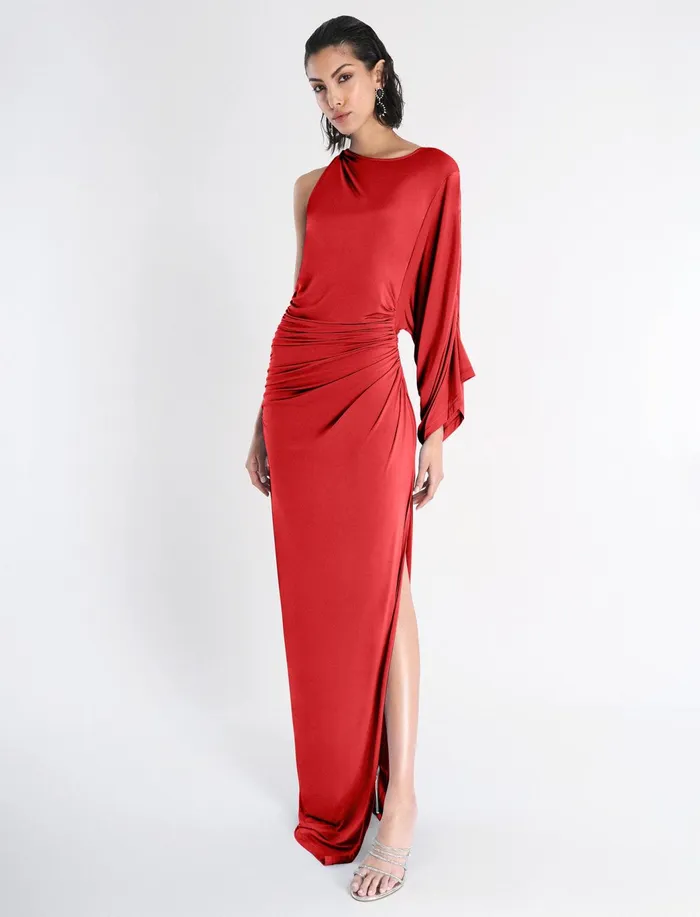 Women Dresses BCBG Red Merritt Evening Gown Red