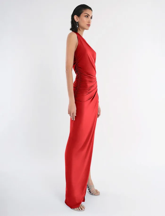 Women Dresses BCBG Red Merritt Evening Gown Red