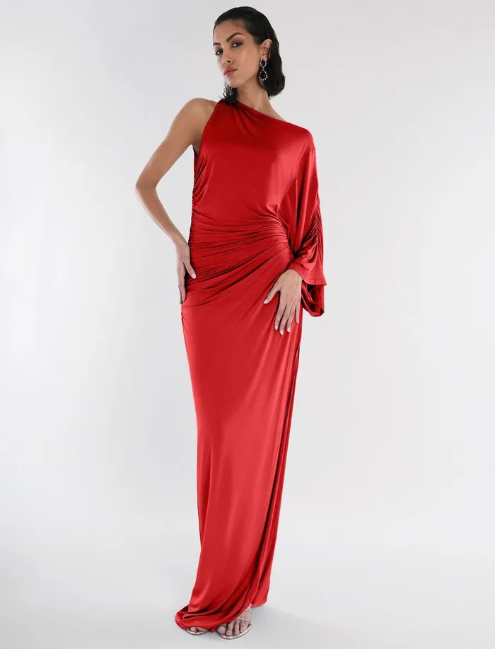 Women Dresses BCBG Red Merritt Evening Gown Red