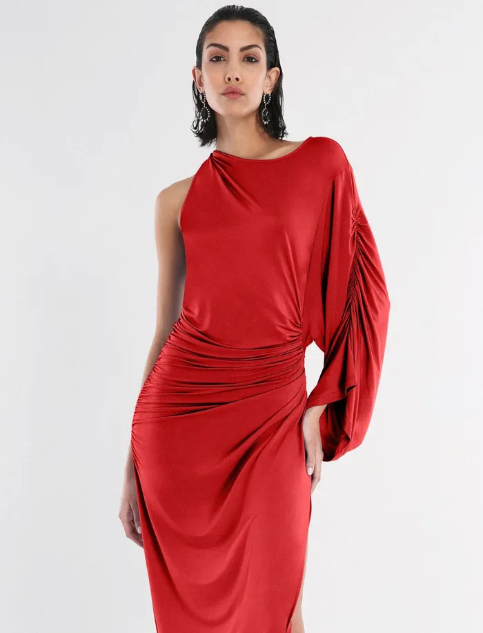 Women Dresses BCBG Red Merritt Evening Gown Red