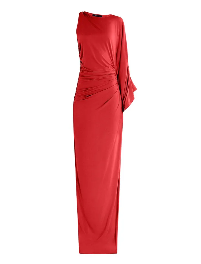Women Dresses BCBG Red Merritt Evening Gown Red