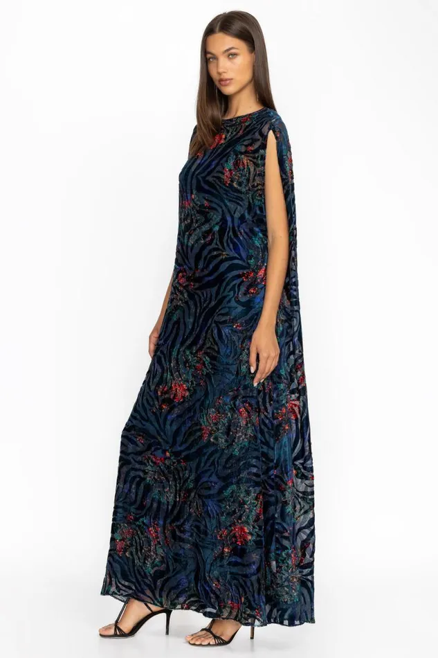 Women Dresses Johnny Was VIVA BURNOUT DRESS Biscay Bouquet Women Dresses Johnny Was VIVA BURNOUT DRESS Biscay Bouquet