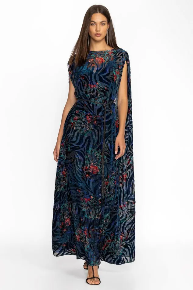 Women Dresses Johnny Was VIVA BURNOUT DRESS Biscay Bouquet Women Dresses Johnny Was VIVA BURNOUT DRESS Biscay Bouquet