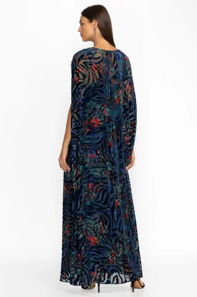 Women Dresses Johnny Was VIVA BURNOUT DRESS Biscay Bouquet Women Dresses Johnny Was VIVA BURNOUT DRESS Biscay Bouquet
