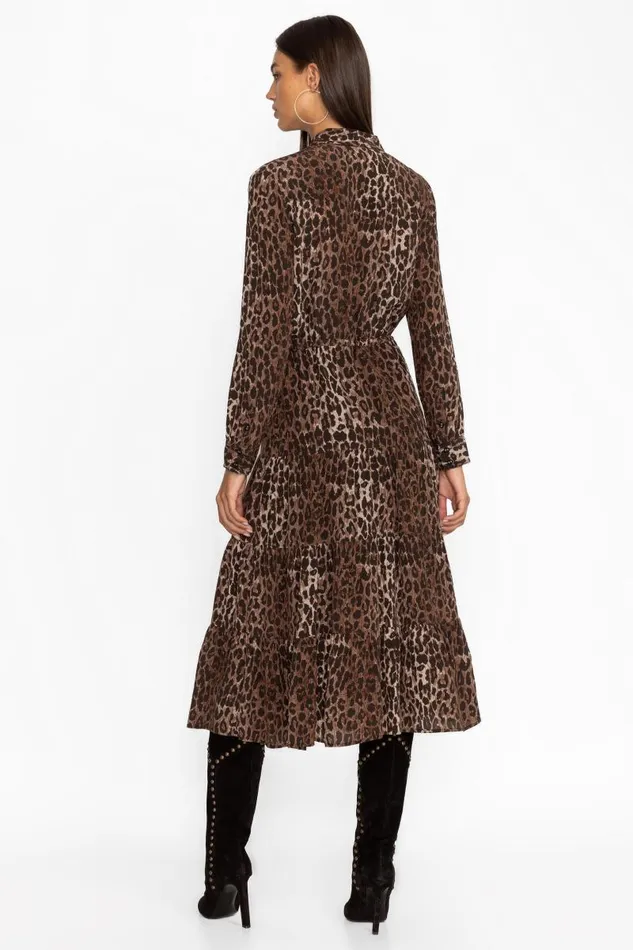 Women Dresses Johnny Was WESTERN TIER DRESS Og Leopard Women Dresses Johnny Was WESTERN TIER DRESS Og Leopard