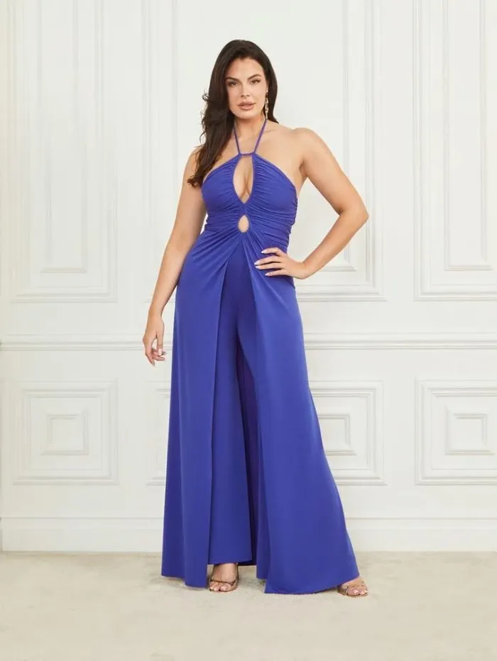 Women Dresses Marciano Frida Draped Jumpsuit Jewel Blue