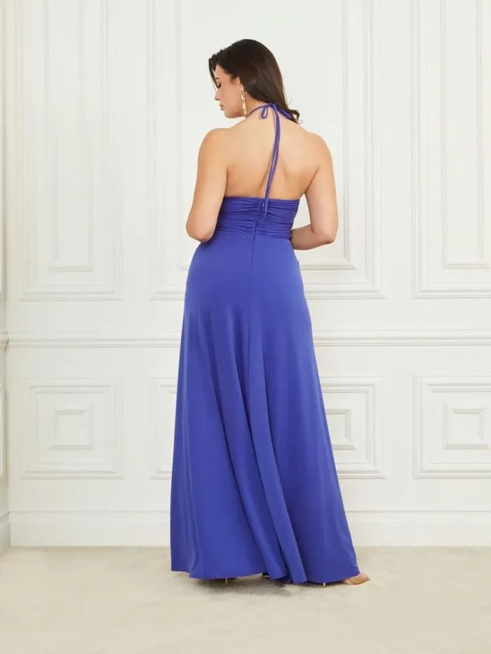Women Dresses Marciano Frida Draped Jumpsuit Jewel Blue Women Dresses Marciano Frida Draped Jumpsuit Jewel Blue