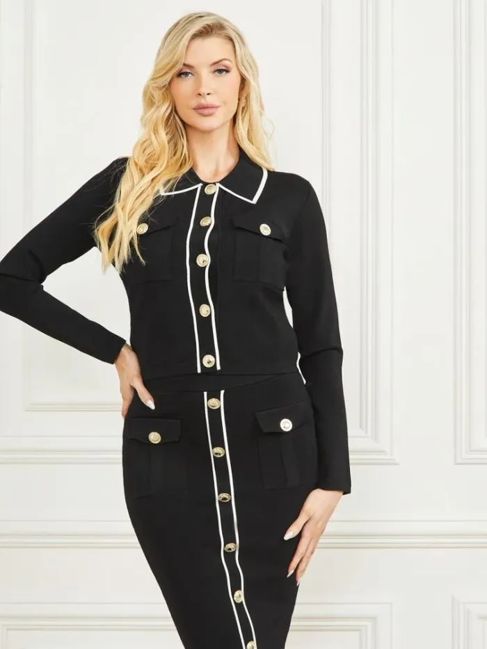 Women Dresses Marciano Isa Bandage Jacket Black