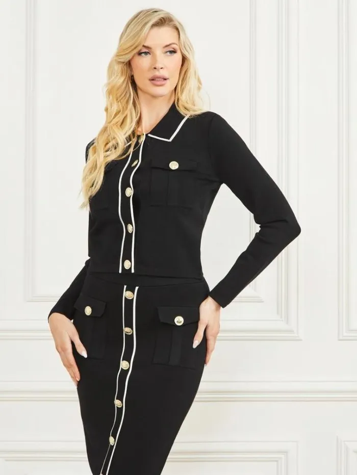 Women Dresses Marciano Isa Bandage Jacket Black Women Dresses Marciano Isa Bandage Jacket Black