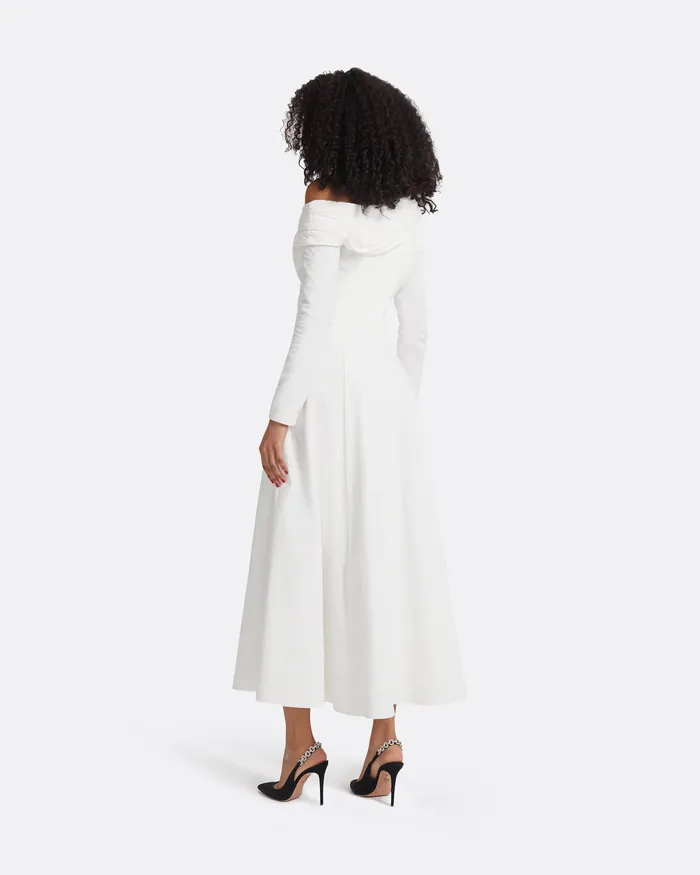 Women Dresses Safiyaa Blaike Ivory Midi Dress Ivory