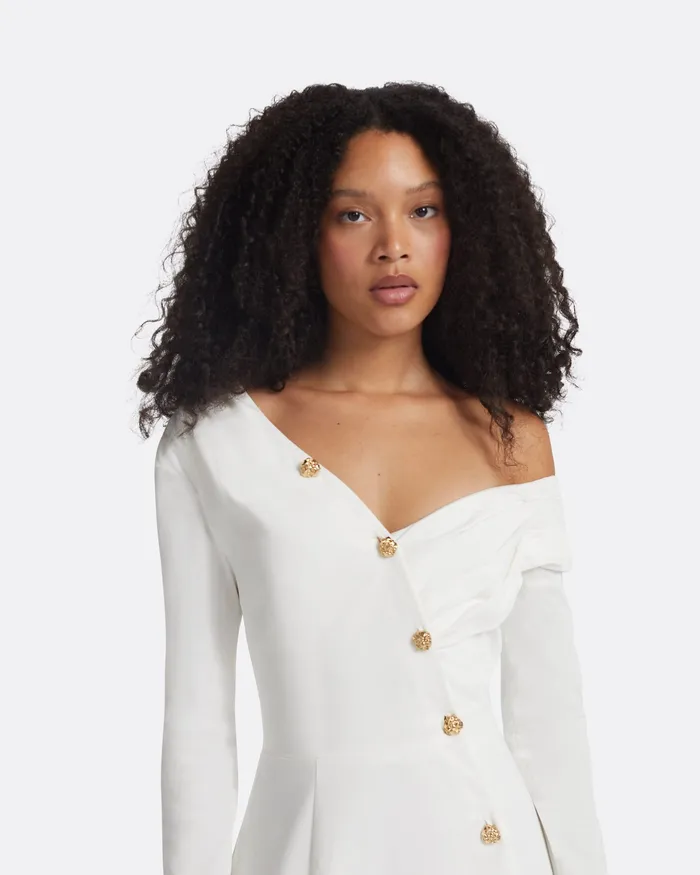 Women Dresses Safiyaa Blaike Ivory Midi Dress Ivory