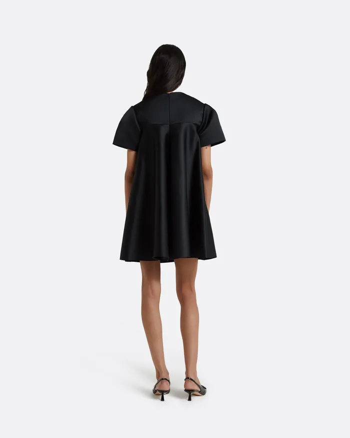 Women Dresses Safiyaa Damla Black Short Dress Black