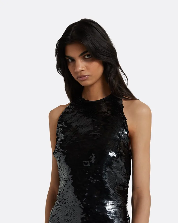 Women Dresses Safiyaa Santina Black Long Dress Black