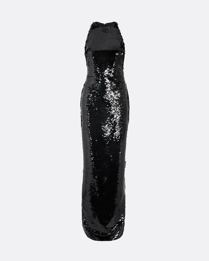 Women Dresses Safiyaa Santina Black Long Dress Black