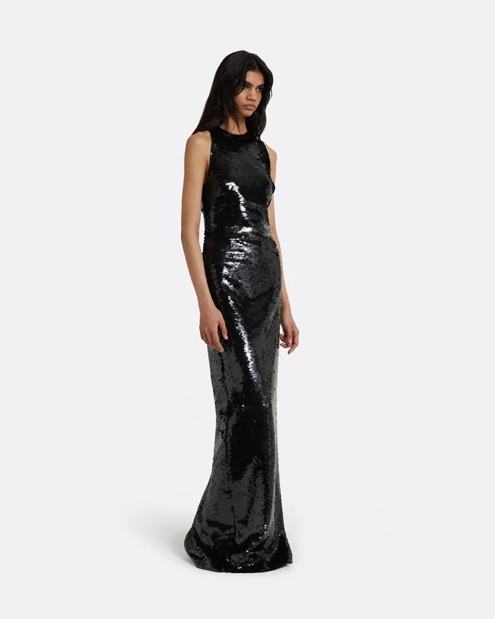 Women Dresses Safiyaa Santina Black Long Dress Black
