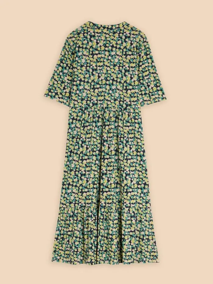 Women DRESSES White Stuff Naya Jersey Printed Tiered Dress Navy Print Women DRESSES White Stuff Naya Jersey Printed Tiered Dress Navy Print