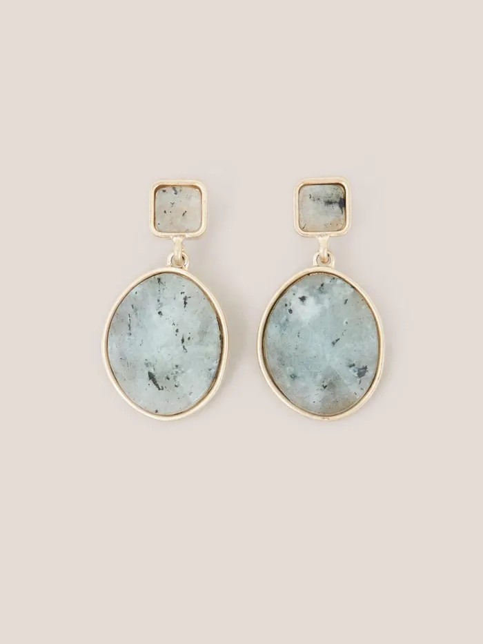 Women EARRINGS White Stuff Pebble Drop Earrings Light Grey Women EARRINGS White Stuff Pebble Drop Earrings Light Grey