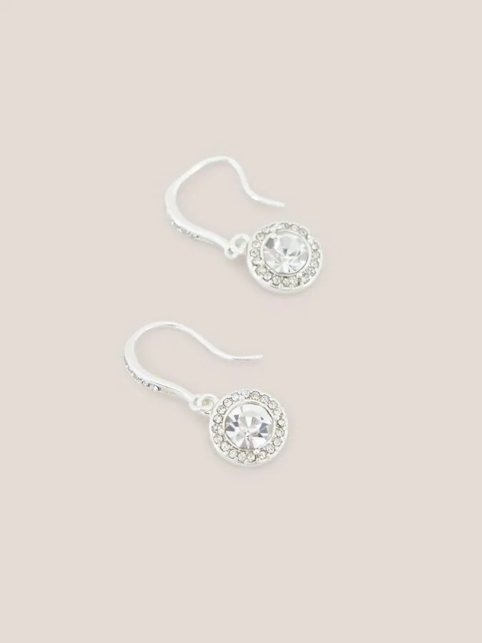 Women EARRINGS White Stuff Silver Plated Drop Earrings Silver Tone Metallic Women EARRINGS White Stuff Silver Plated Drop Earrings Silver Tone Metallic