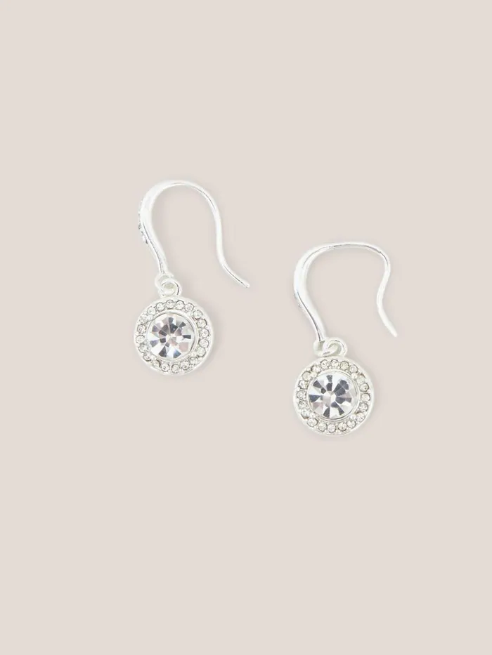 Women EARRINGS White Stuff Silver Plated Drop Earrings Silver Tone Metallic Women EARRINGS White Stuff Silver Plated Drop Earrings Silver Tone Metallic