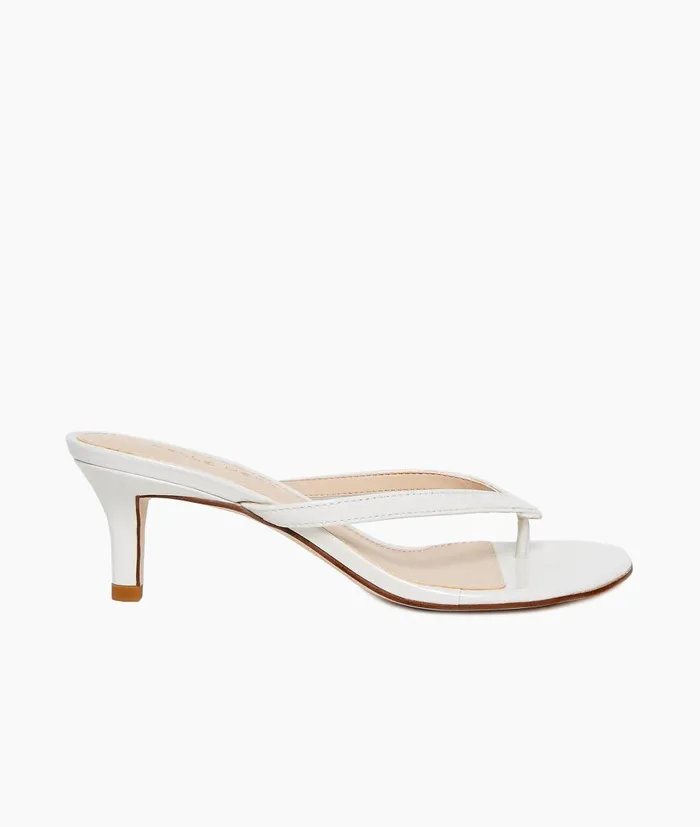Women Effi 4 Low Heel 8211 White Pelle Moda Low Heels