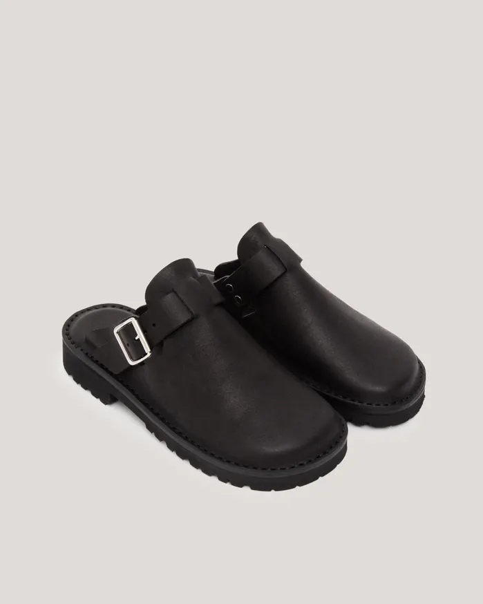 Women Fracap X YMC Women039s Sabot Mules Black YMC Sandals