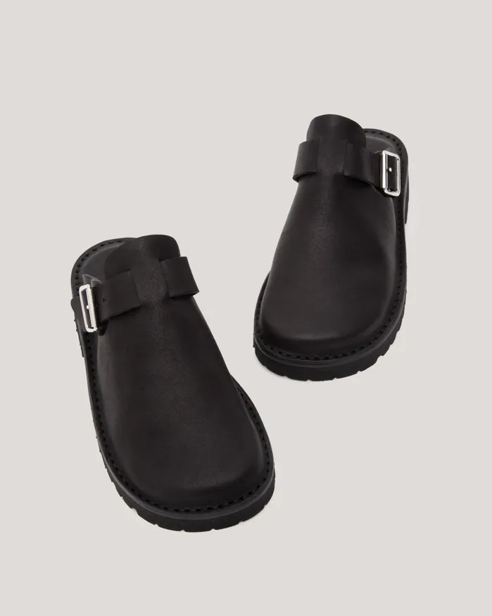Women Fracap X YMC Women039s Sabot Mules Black YMC Sandals