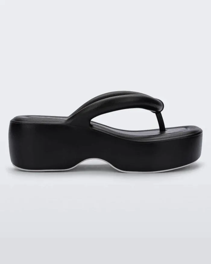 Women Free Platform Black Melissa Flip Flops