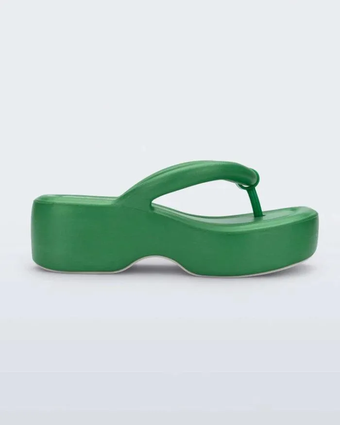 Women Free Platform Green Melissa Flip Flops