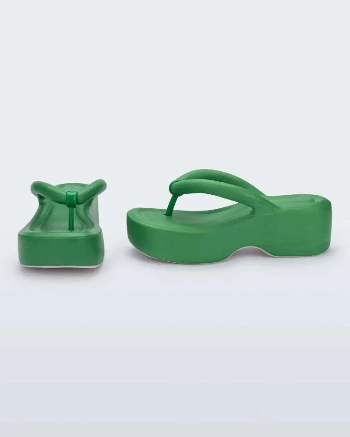 Women Free Platform Green Melissa Flip Flops