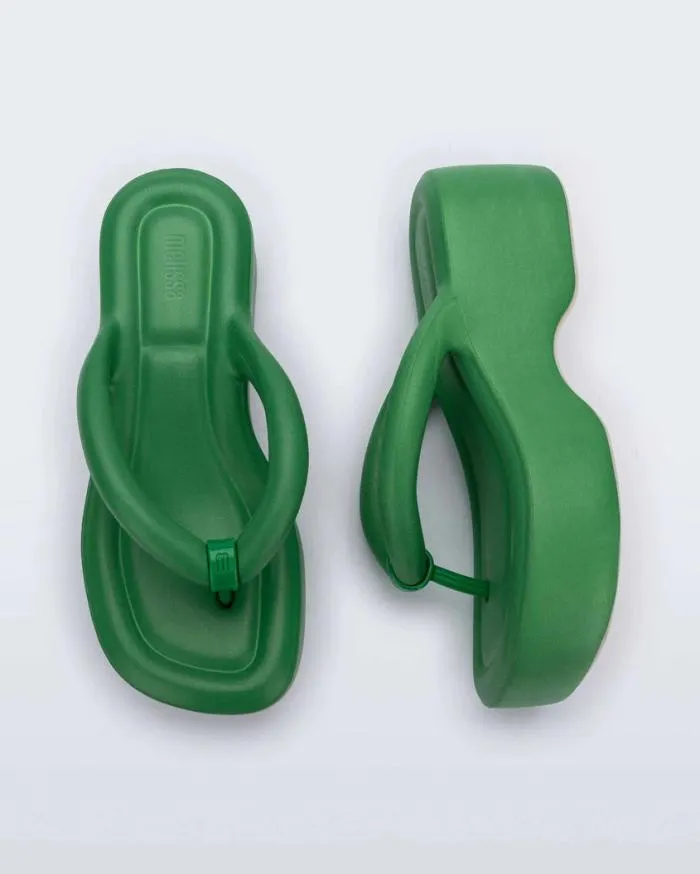 Women Free Platform Green Melissa Flip Flops