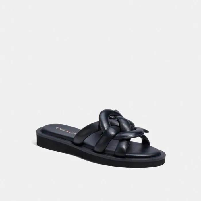 Women Georgie Sandal Black Coach Sandals