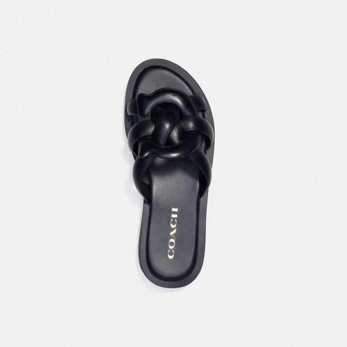 Women Georgie Sandal Black Coach Sandals