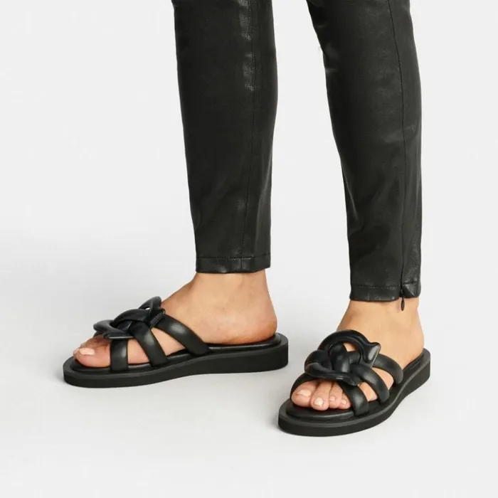 Women Georgie Sandal Black Coach Sandals