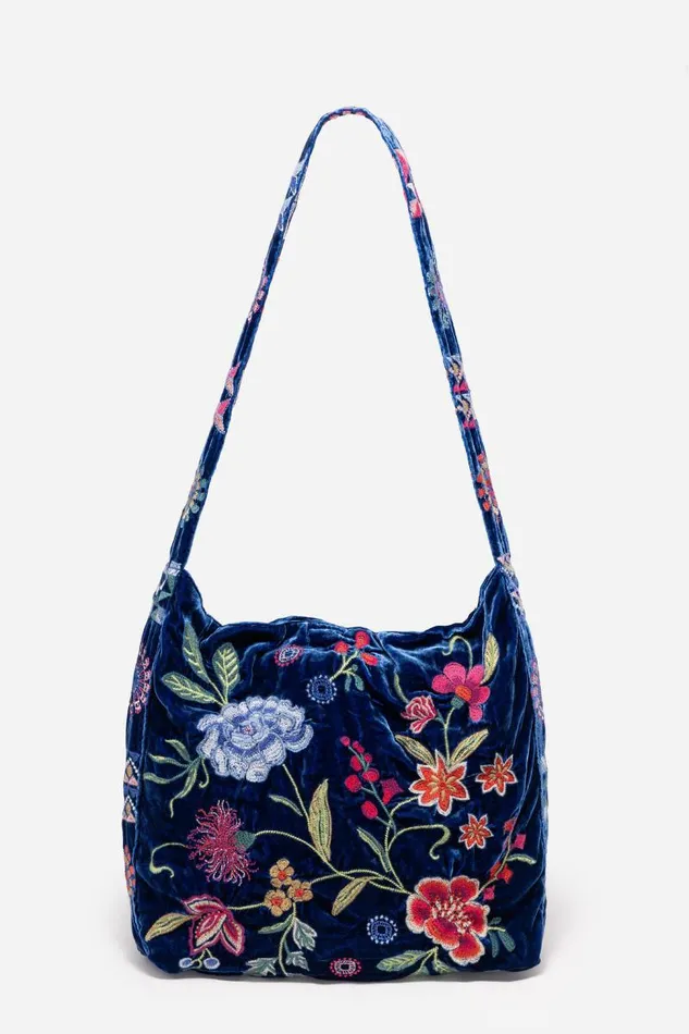 Women Handbags Johnny Was VELVET WIDE STRAP TOTE BAG Bellwether Women Handbags Johnny Was VELVET WIDE STRAP TOTE BAG Bellwether