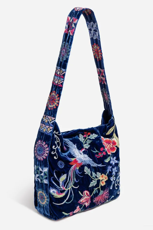 Women Handbags Johnny Was VELVET WIDE STRAP TOTE BAG Bellwether Women Handbags Johnny Was VELVET WIDE STRAP TOTE BAG Bellwether