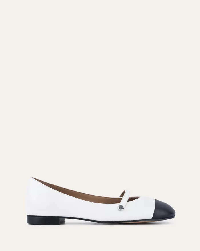 Women Heidi dress flats white multi DRESS jomercer