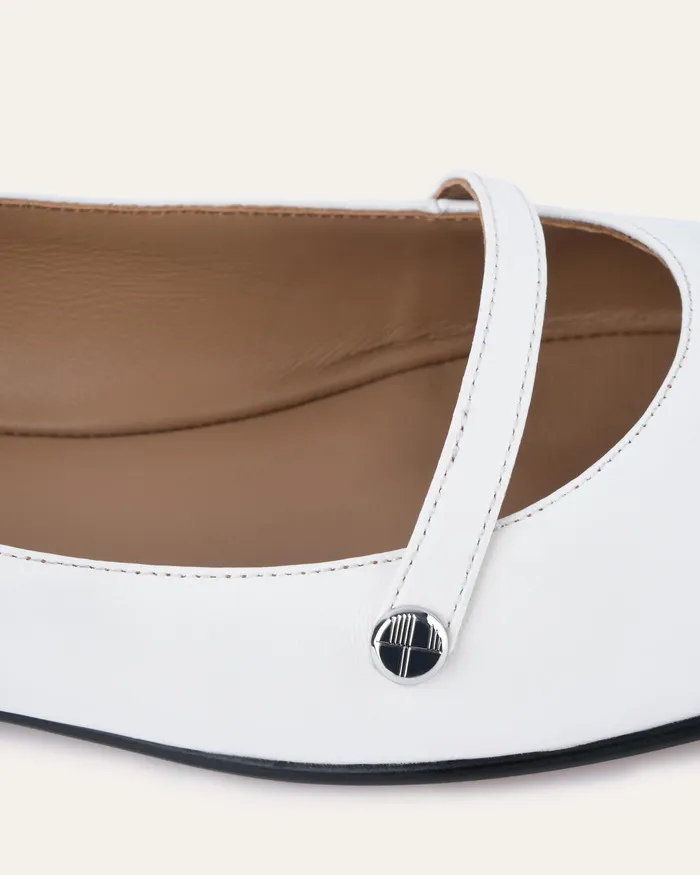 Women Heidi dress flats white multi DRESS jomercer