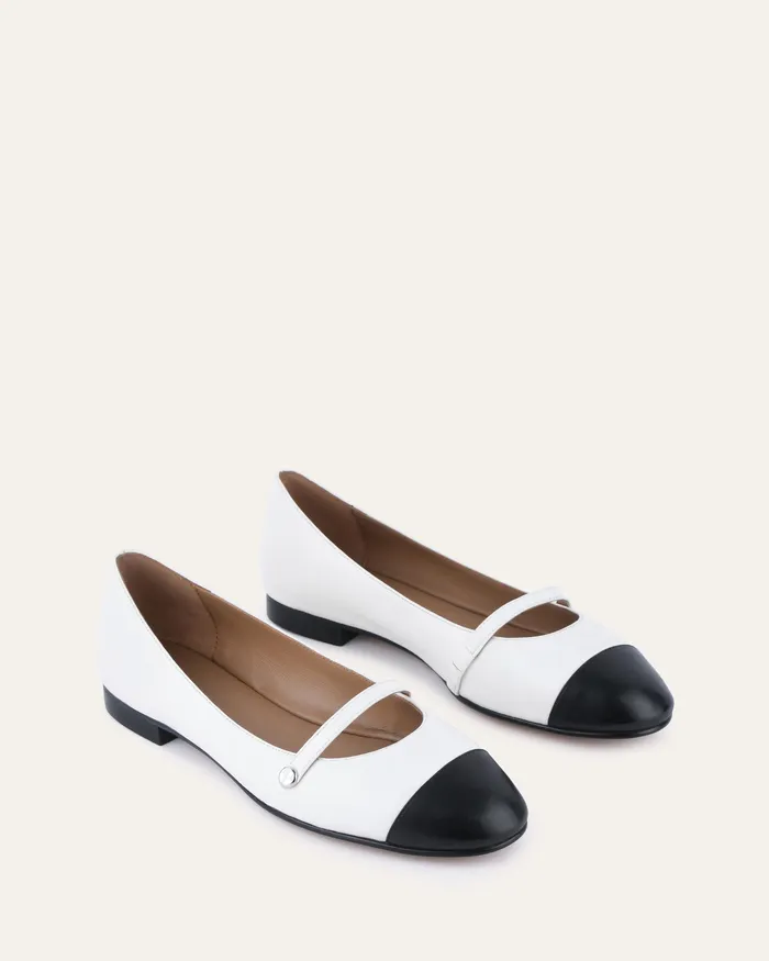 Women Heidi dress flats white multi DRESS jomercer