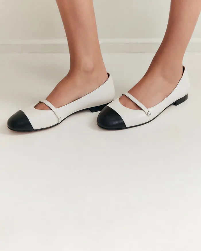 Women Heidi dress flats white multi DRESS jomercer