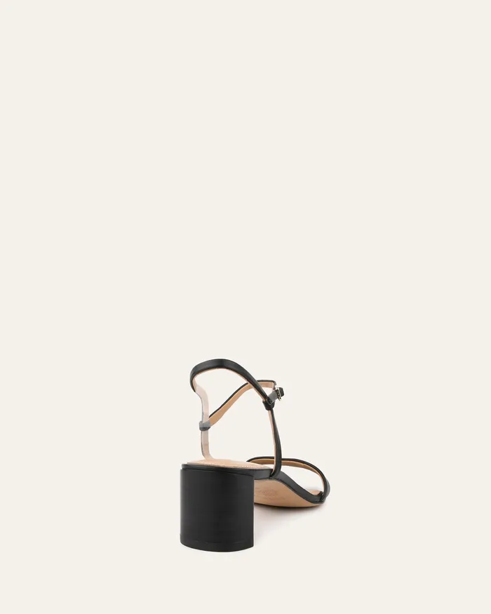 Women Helen mid sandals black leather MID SANDALS jomercer Women Helen mid sandals black leather MID SANDALS jomercer