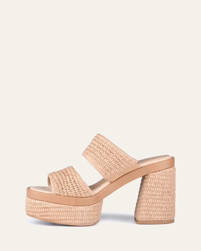 Women HIGH HEELS jomercer Felicity high heel platform sandals tan raffia Women HIGH HEELS jomercer Felicity high heel platform sandals tan raffia